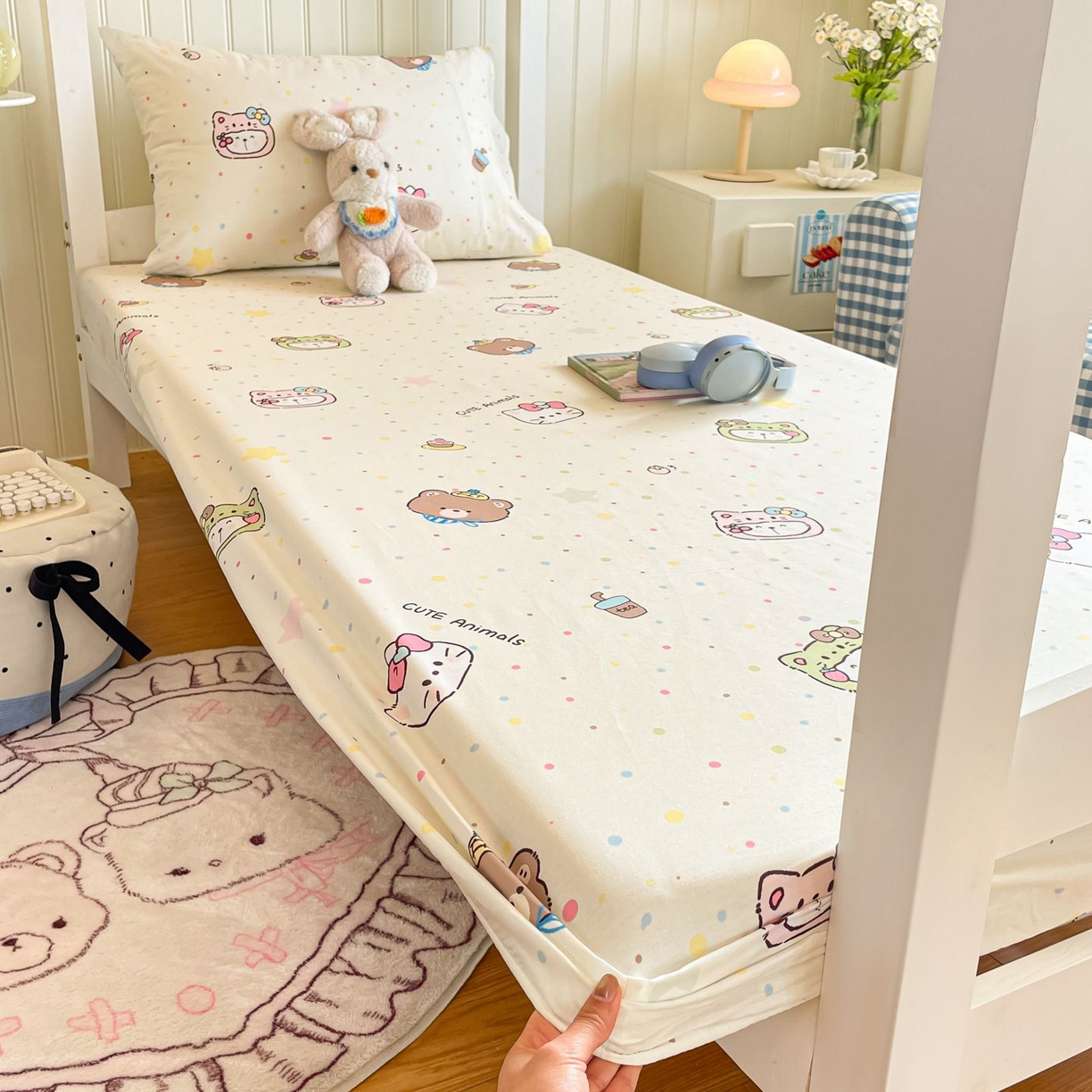 91家纺网 家纺一手货源 找家纺 （总）寻米 2026新款春夏13070印花三件套单品系列-单床笠