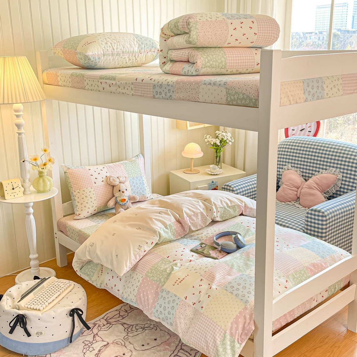 91家纺网 家纺一手货源 找家纺 寻米 2026新款春夏13070印花三件套单品系列-单床单 美式田园