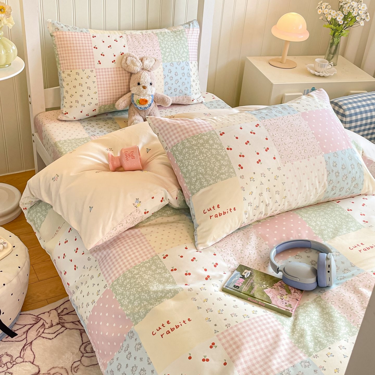 91家纺网 家纺一手货源 找家纺 寻米 2026新款春夏13070印花三件套单品系列-单床单 美式田园