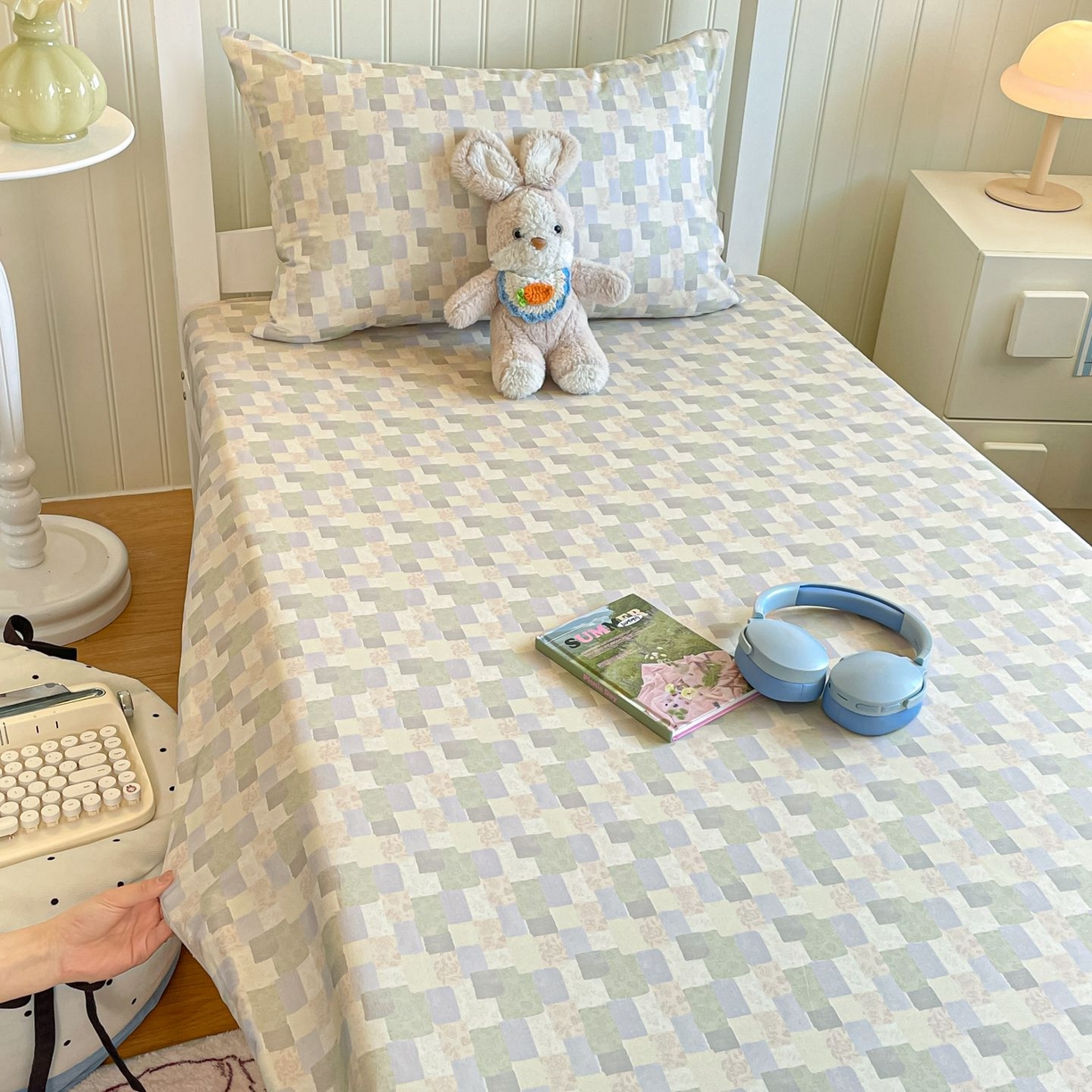 91家纺网 家纺一手货源 找家纺 寻米 2026新款春夏13070印花三件套单品系列-单床单 唐顿庄园