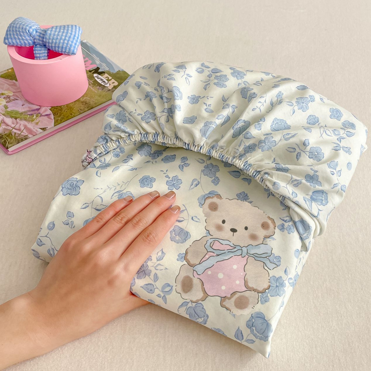 91家纺网 家纺一手货源 找家纺 （总）寻米 2026新款春夏全棉13070印花四件套单品系列-单床笠