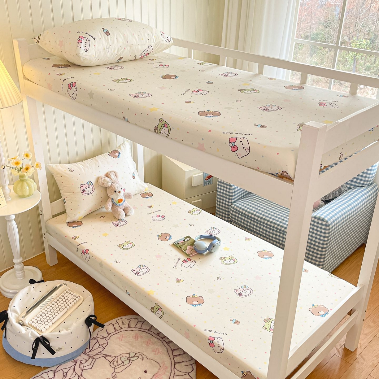 寻米 2026新款春夏13070印花三件套单品系列-单床单 甜豆星球