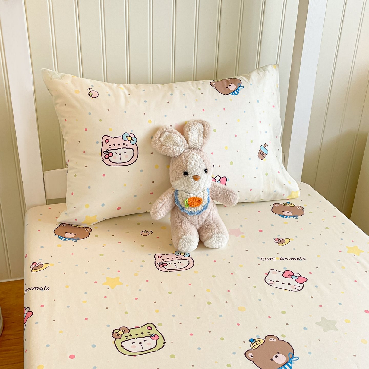 91家纺网 家纺一手货源 找家纺 寻米 2026新款春夏13070印花三件套单品系列-单床单 甜豆星球