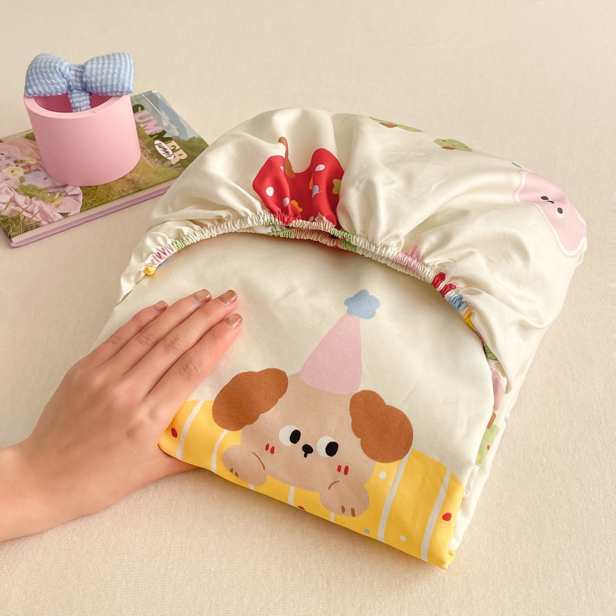 91家纺网 家纺一手货源 找家纺 （总）寻米 2026新款春夏全棉13070印花四件套单品系列-单床笠