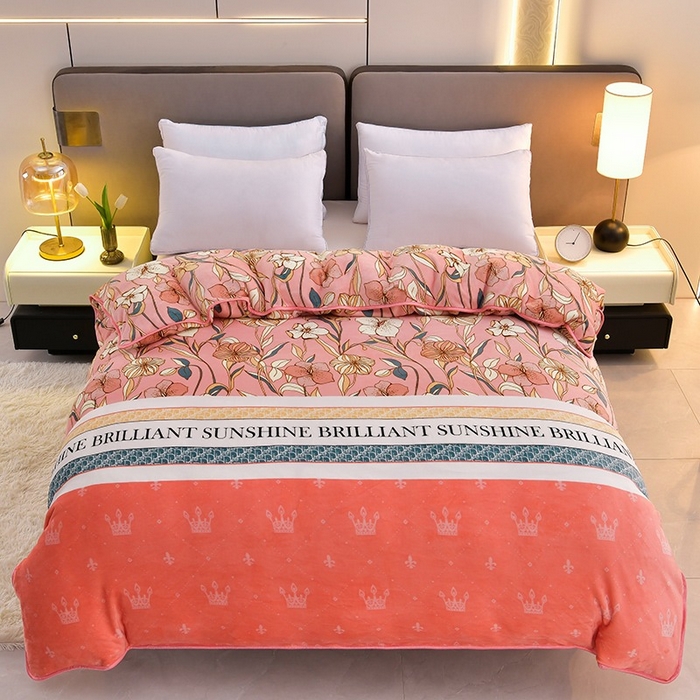 91家纺网 家纺一手货源 找家纺 （总）诺梵家纺 2025新款7斤高克重牛奶绒四件套