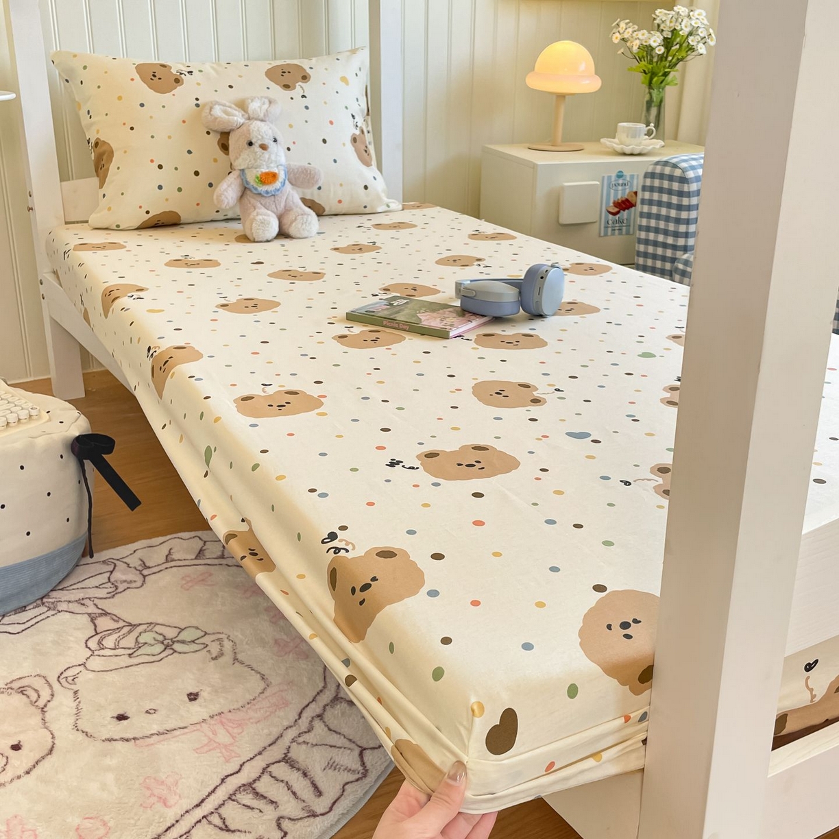 91家纺网 家纺一手货源 找家纺 （总）寻米 2026新款春夏13070印花三件套单品系列-单床笠