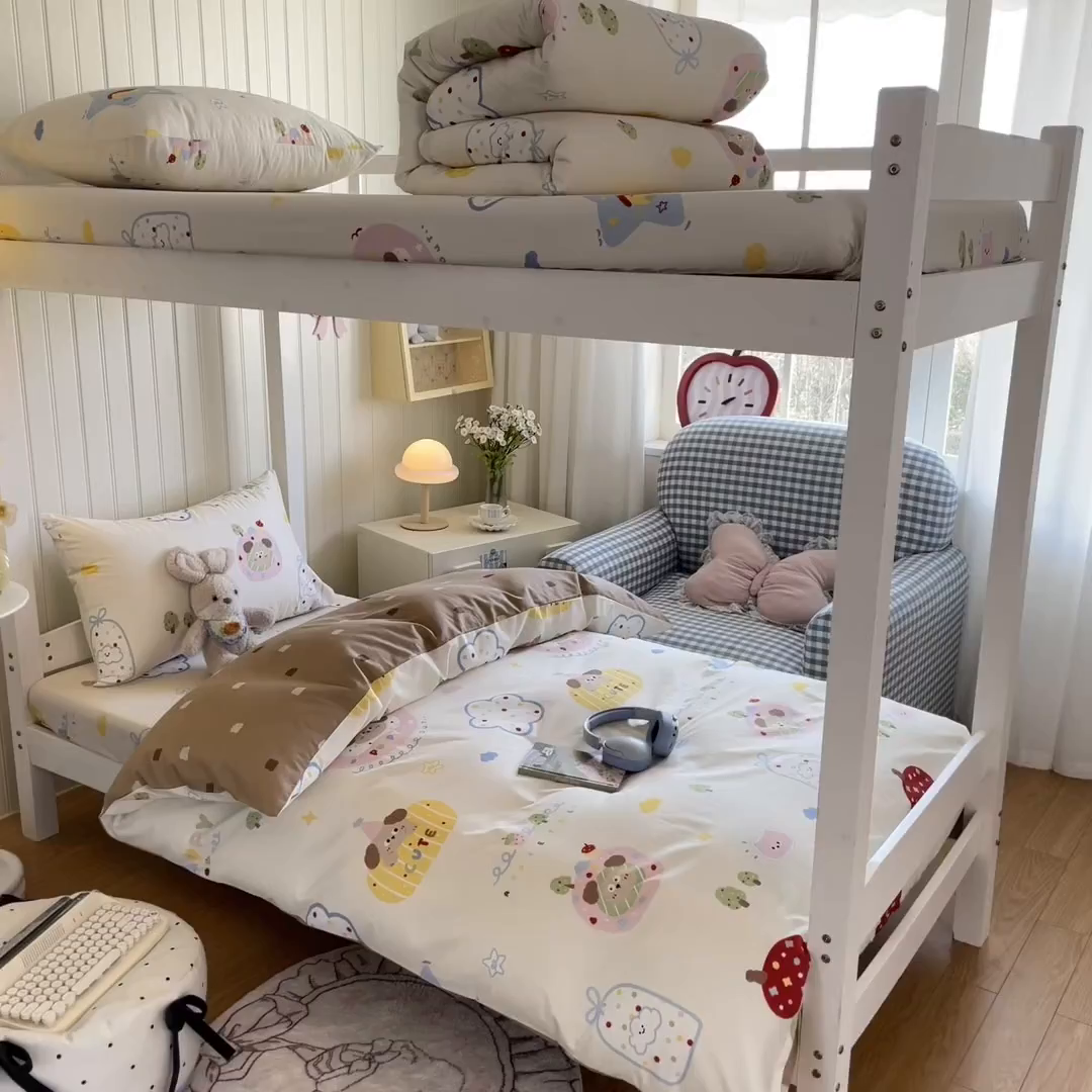 91家纺网 家纺一手货源 找家纺 寻米 2026新款春夏13070印花三件套单品系列-单床单 香草泡芙