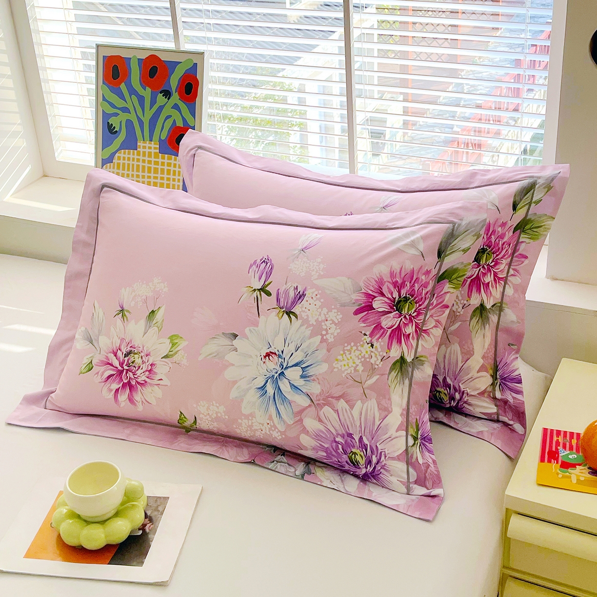 91家纺网 家纺一手货源 找家纺 （总）焱博家纺 2026新款A类全棉双层纱系列四件套