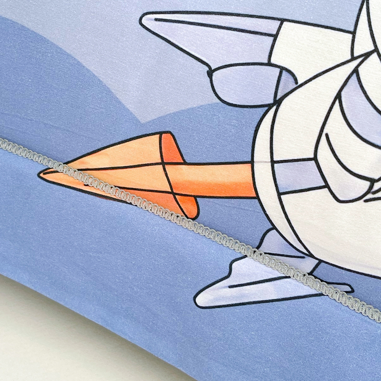 91家纺网 家纺一手货源 找家纺 焱博家纺 2026新款13376全棉纯棉大版数码印花单枕套枕套单件 星际漫游