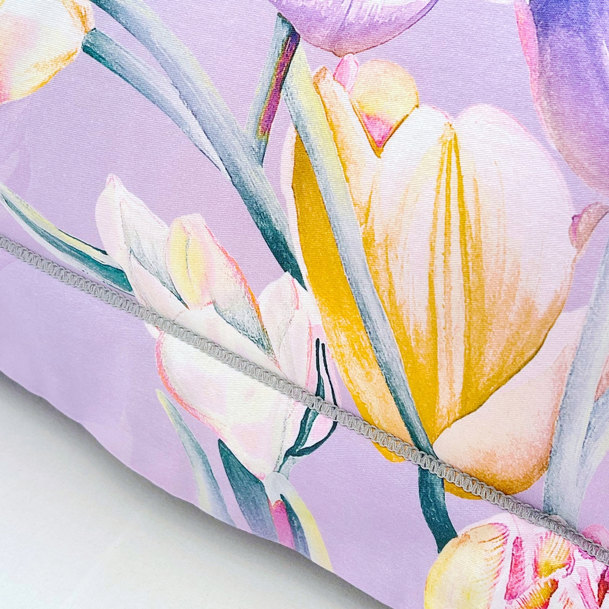 91家纺网 家纺一手货源 找家纺 焱博家纺 2026新款13376全棉纯棉大版数码印花单枕套枕套单件 琉璃花园