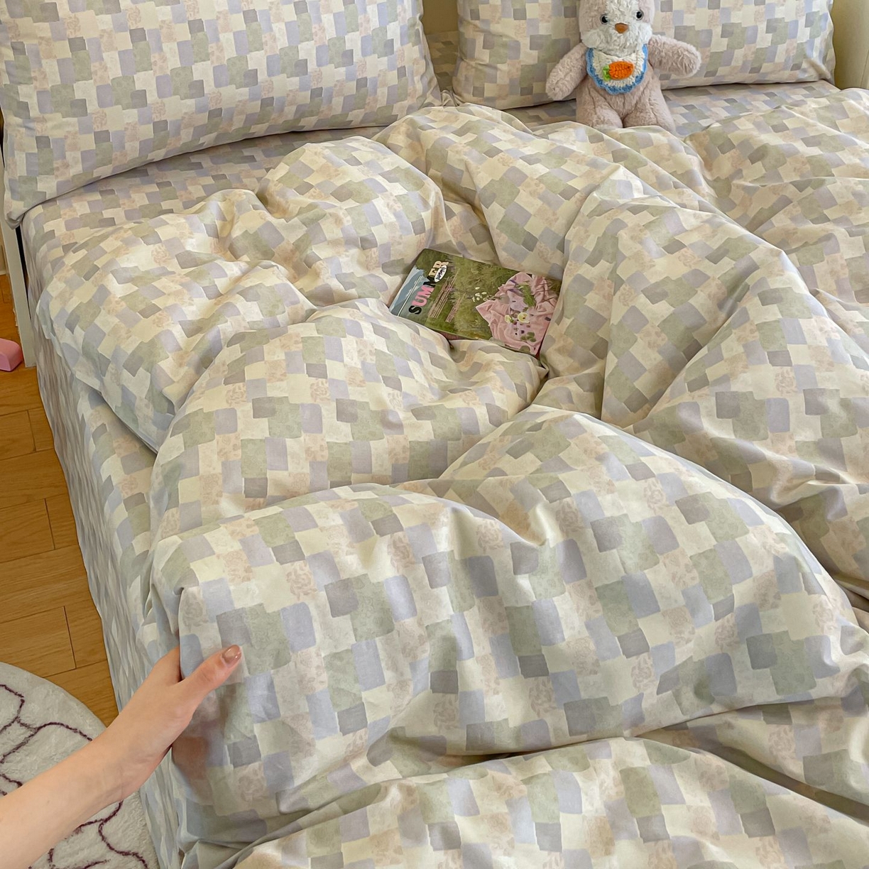 91家纺网 家纺一手货源 找家纺 寻米 2026新款春夏全棉13070印花四件套单品系列-单床笠 唐顿庄园