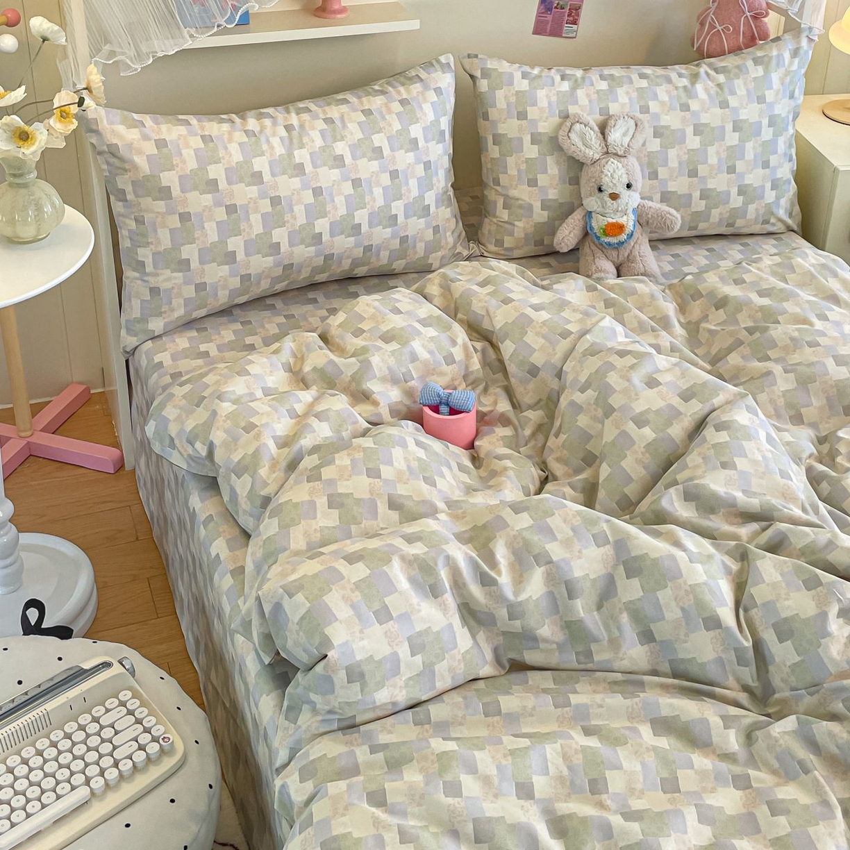 91家纺网 家纺一手货源 找家纺 寻米 2026新款春夏全棉13070印花四件套单品系列-单床笠 唐顿庄园