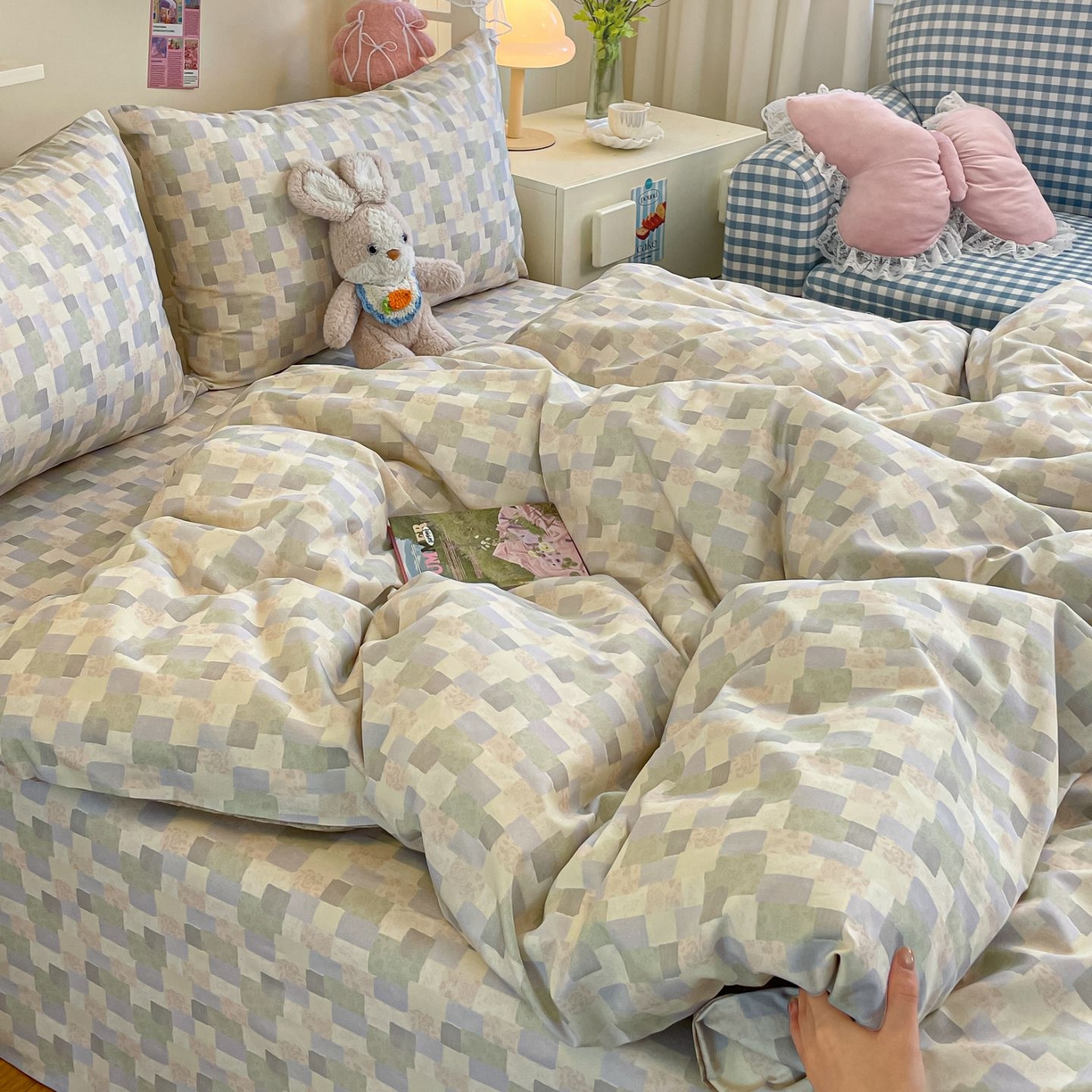 91家纺网 家纺一手货源 找家纺 寻米 2026新款春夏全棉13070印花四件套单品系列-单床笠 唐顿庄园