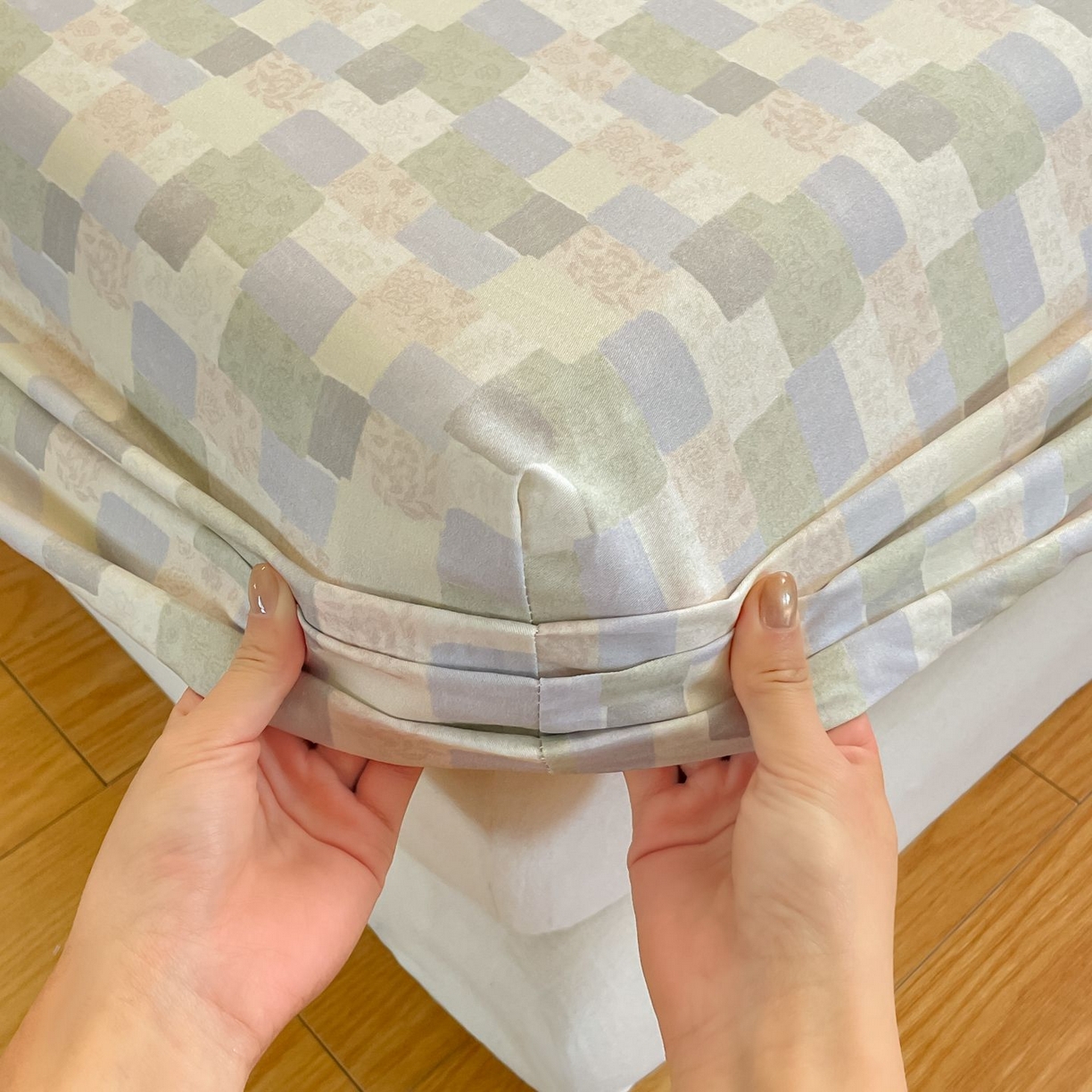 91家纺网 家纺一手货源 找家纺 寻米 2026新款春夏全棉13070印花四件套单品系列-单床笠 唐顿庄园