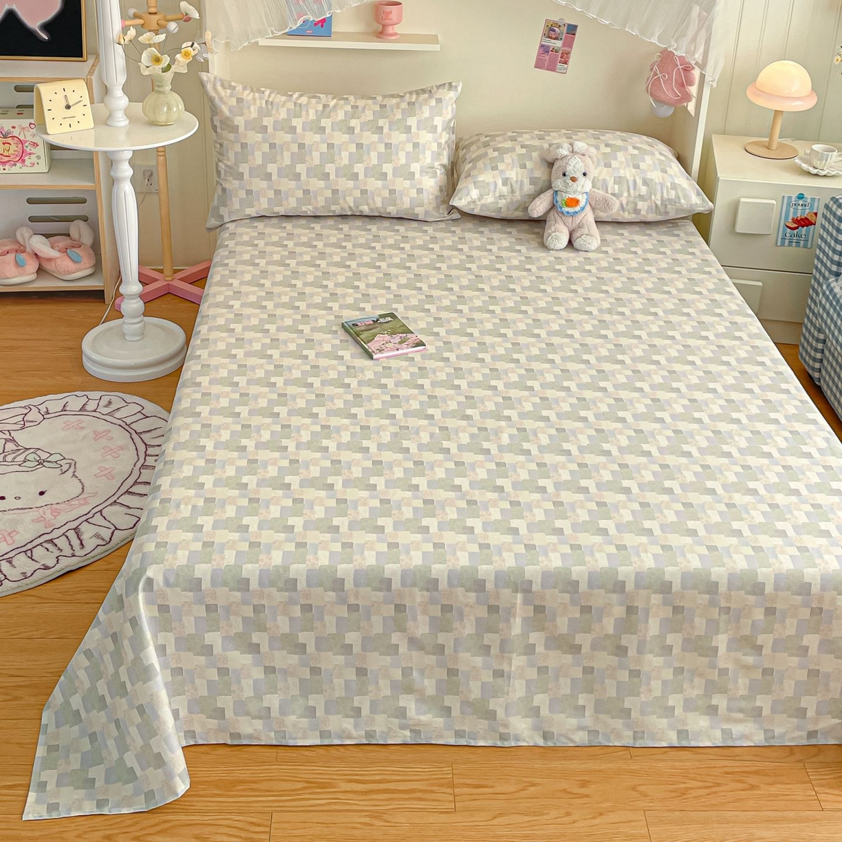 91家纺网 家纺一手货源 找家纺 寻米 2026新款春夏全棉13070印花四件套单品系列-单床笠 唐顿庄园