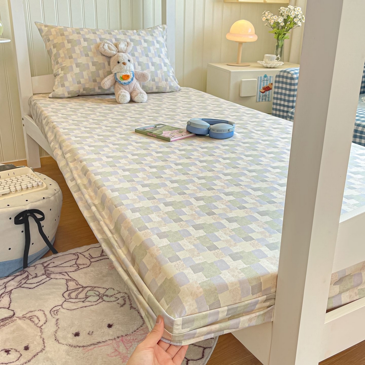 寻米 2026新款春夏13070印花三件套单品系列-单床笠 唐顿庄园