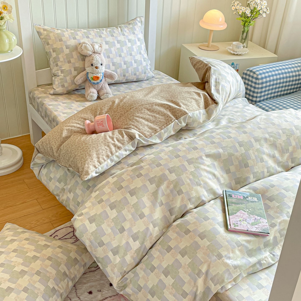 91家纺网 家纺一手货源 找家纺 寻米 2026新款春夏13070印花三件套单品系列-单床笠 唐顿庄园