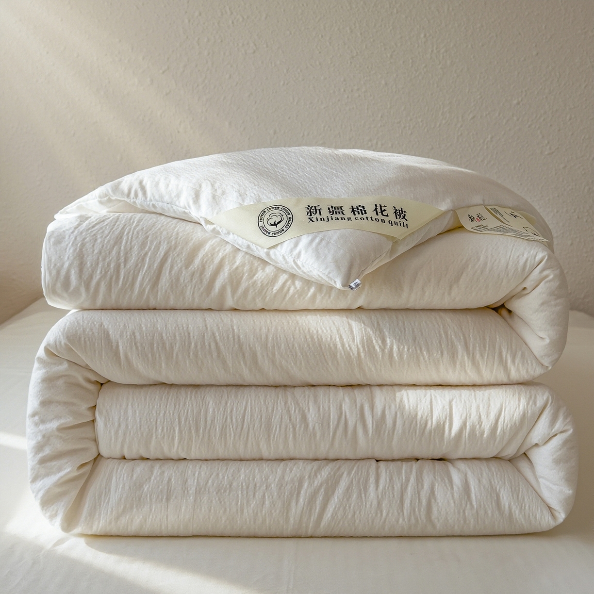 好尚居 2026新款纯色斜标木棉混合棉花被被子被芯 斜标-白