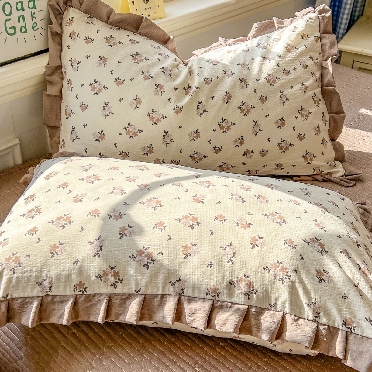 91家纺网 家纺一手货源 找家纺 美梦家纺 2026春夏新款云感皱皱纱床盖四件套 苏槿