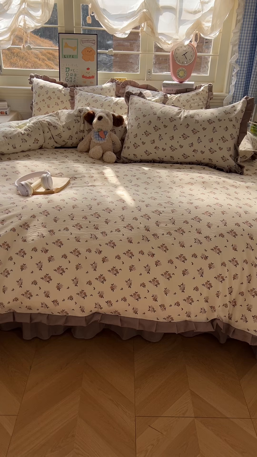 91家纺网 家纺一手货源 找家纺 美梦家纺 2026春夏新款云感皱皱纱床盖四件套 苏槿