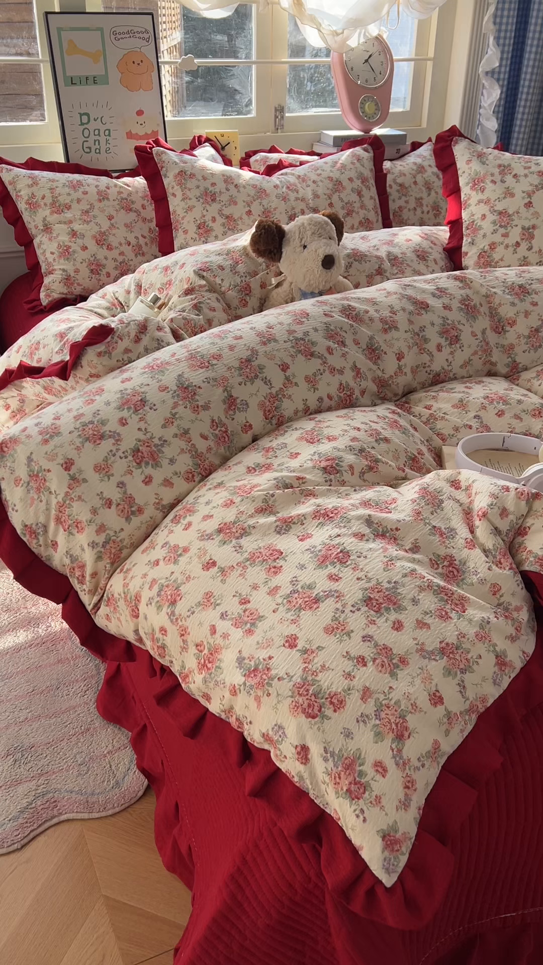 91家纺网 家纺一手货源 找家纺 美梦家纺 2026春夏新款云感皱皱纱床盖四件套 星眠云野