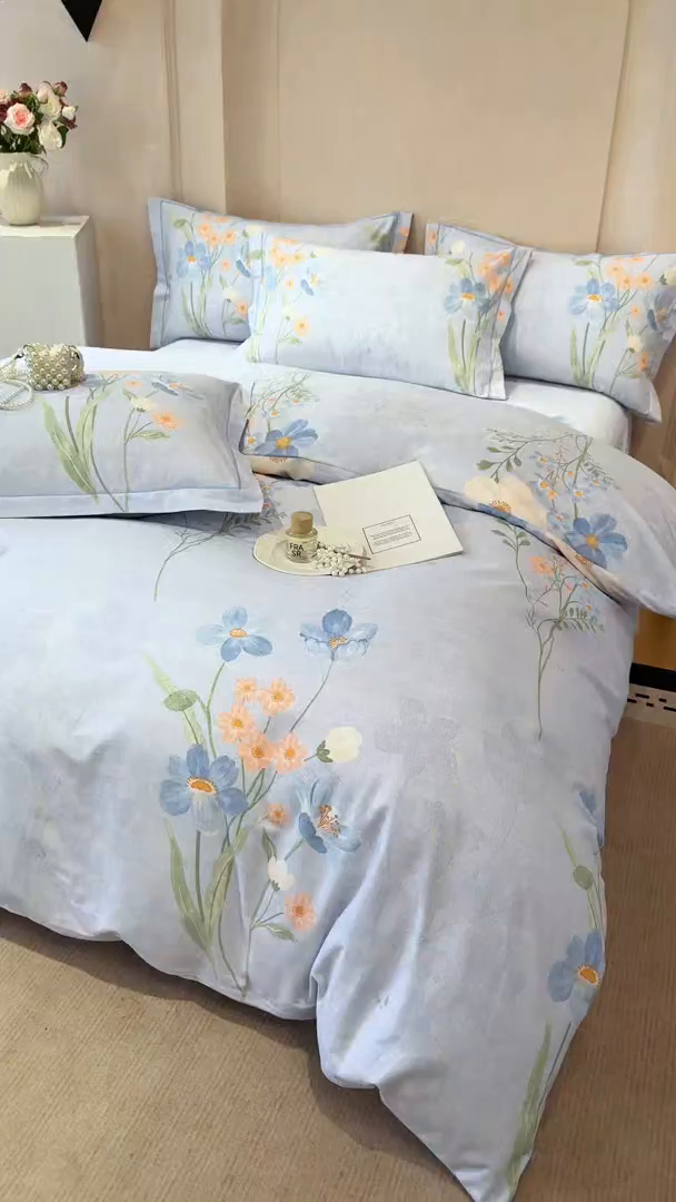 91家纺网 家纺一手货源 找家纺 （总）壹贝家纺 2026新款全棉磨毛四件套系列