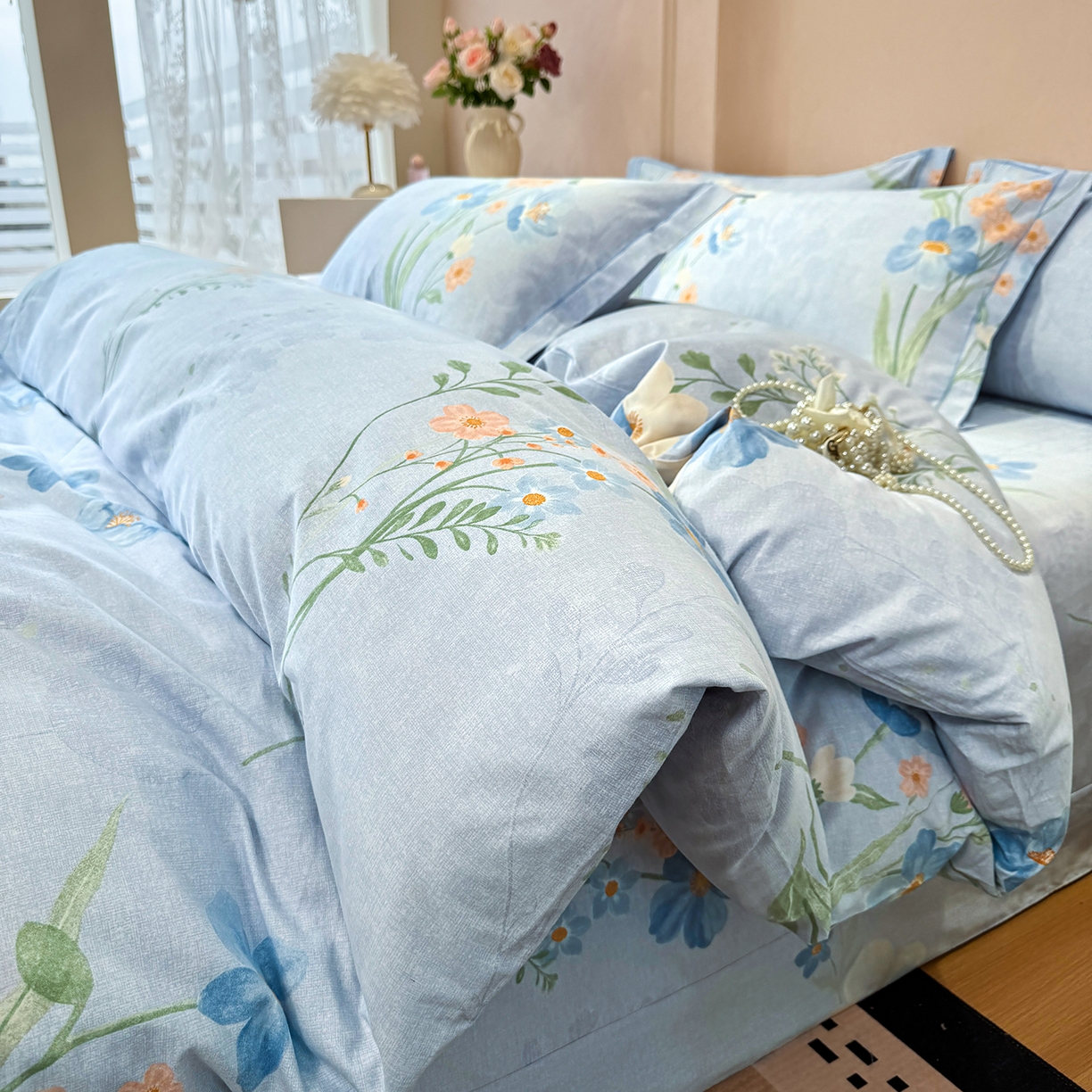 91家纺网 家纺一手货源 找家纺 （总）壹贝家纺 2026新款全棉磨毛四件套系列