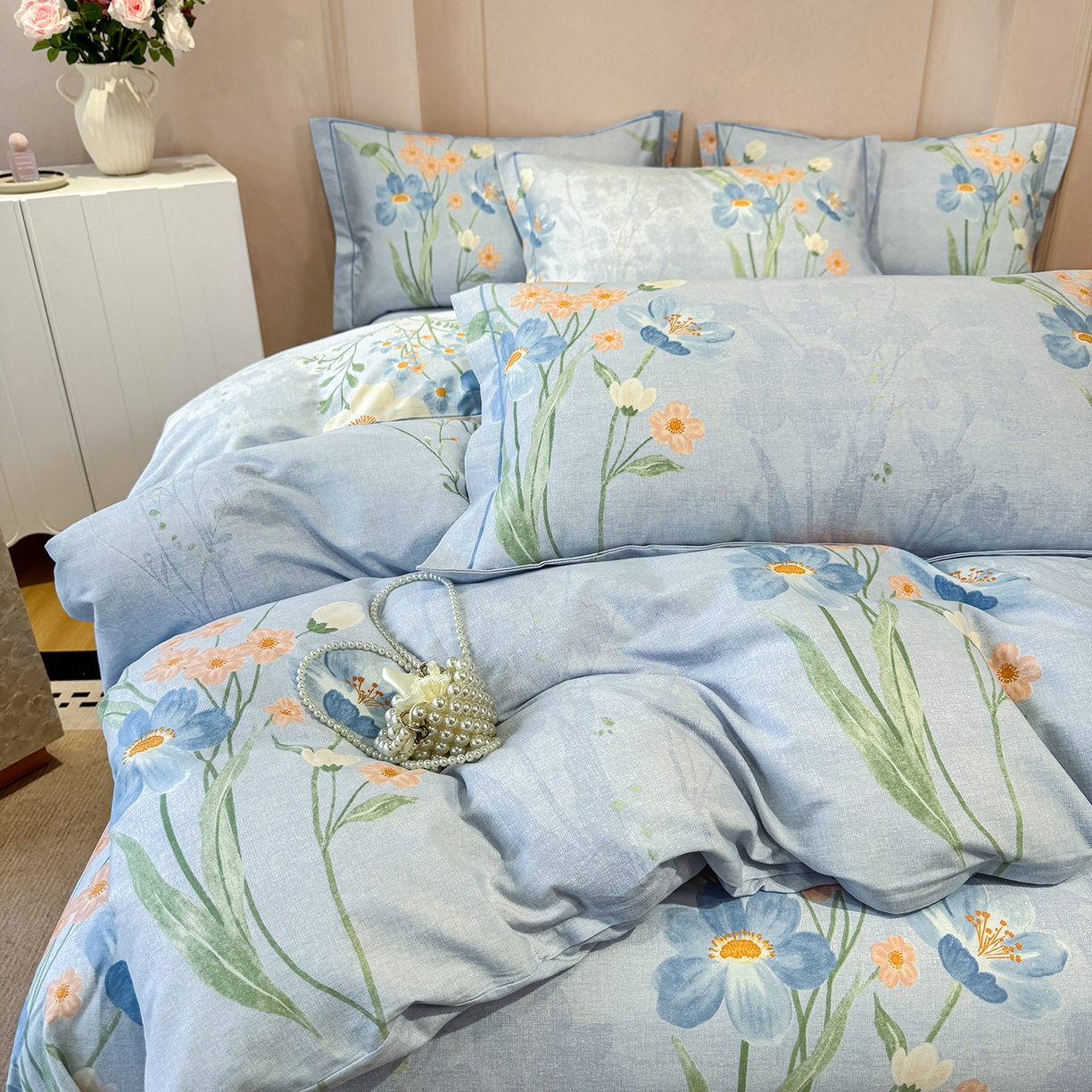 91家纺网 家纺一手货源 找家纺 （总）壹贝家纺 2026新款全棉磨毛四件套系列