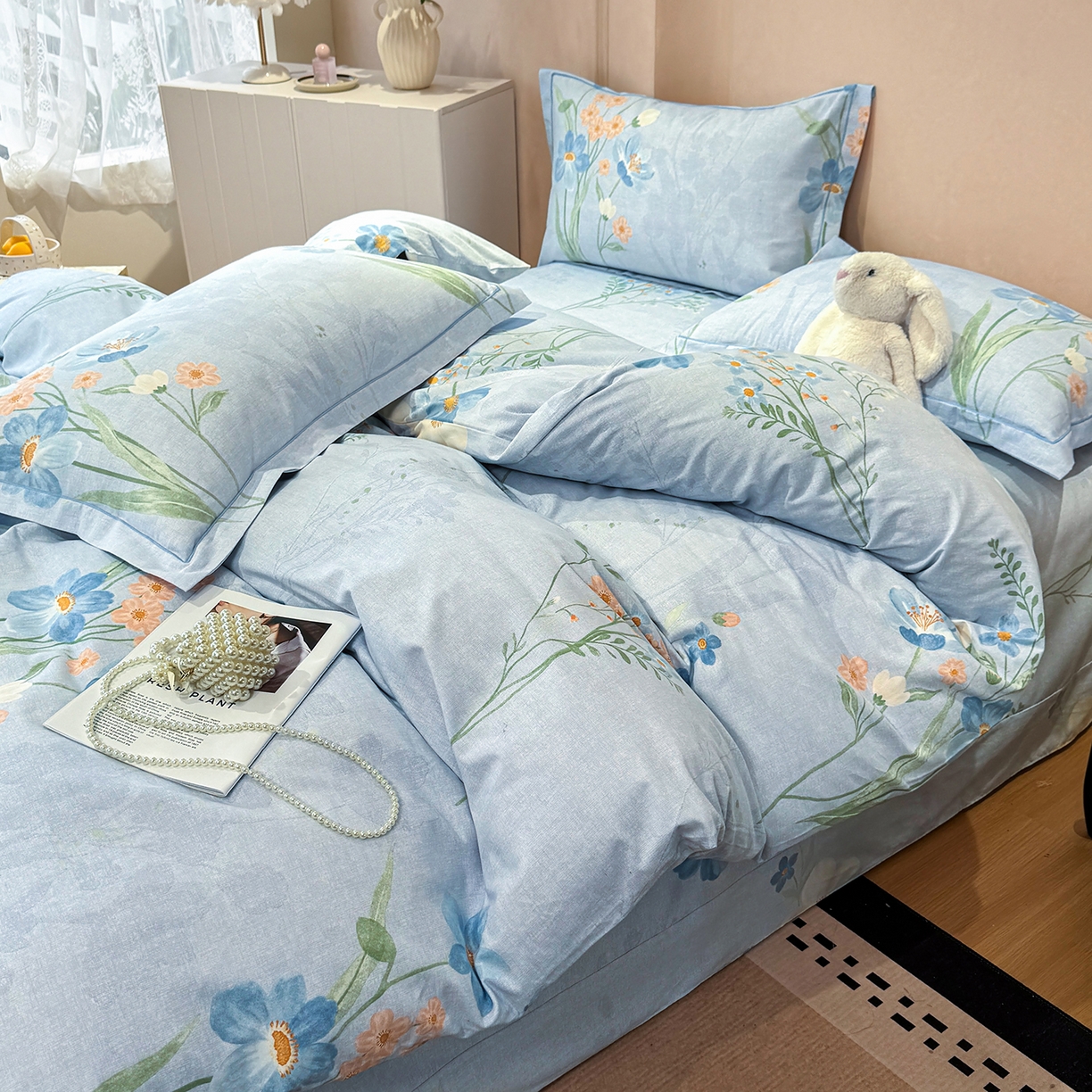 91家纺网 家纺一手货源 找家纺 （总）壹贝家纺 2026新款全棉磨毛四件套系列