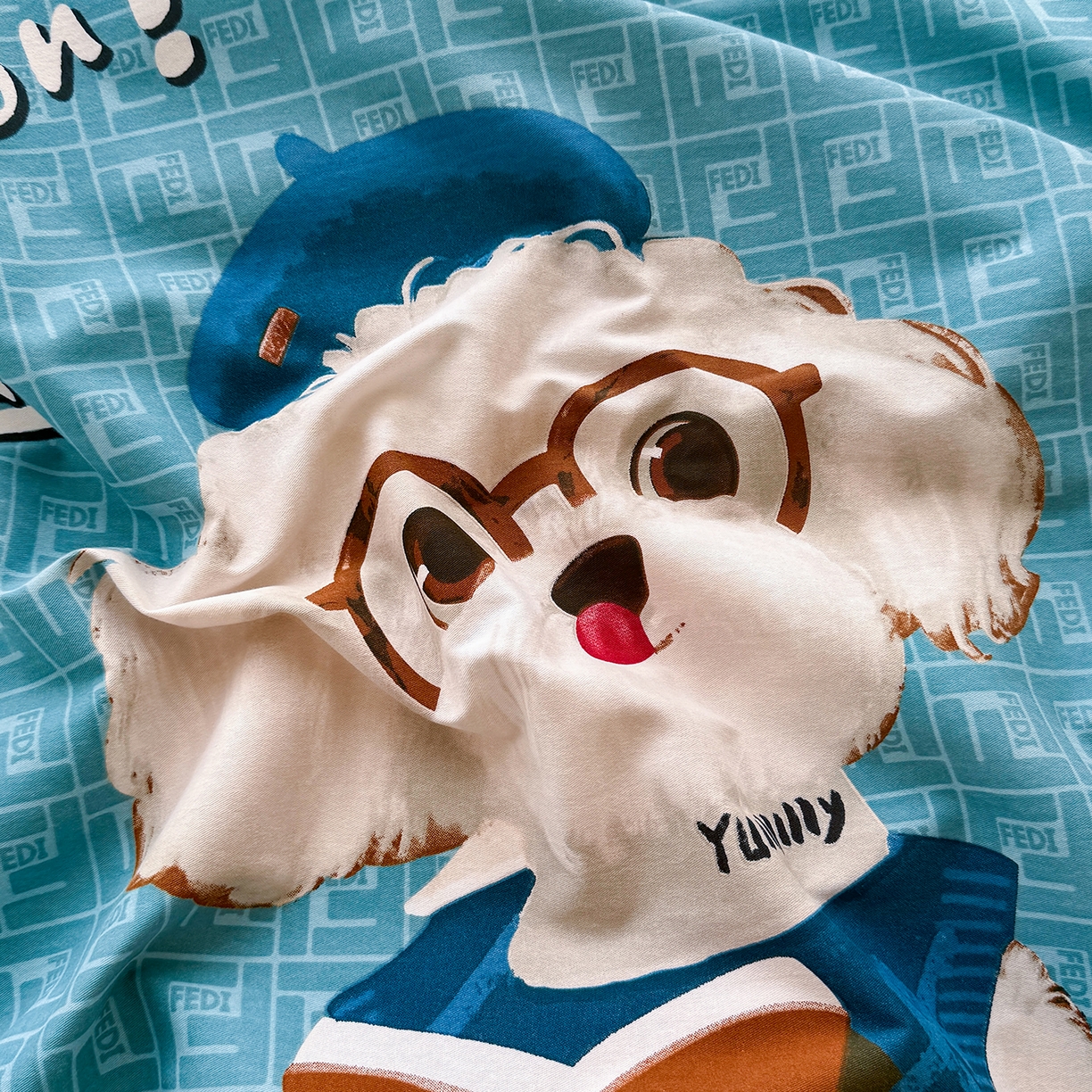 91家纺网 家纺一手货源 找家纺 壹贝家纺 2026新款全棉磨毛四件套系列 凯宝-蓝