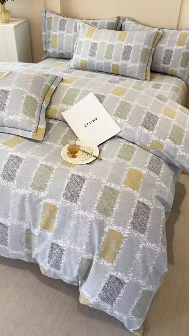 91家纺网 家纺一手货源 找家纺 壹贝家纺 2026新款全棉磨毛四件套系列 月光宝盒