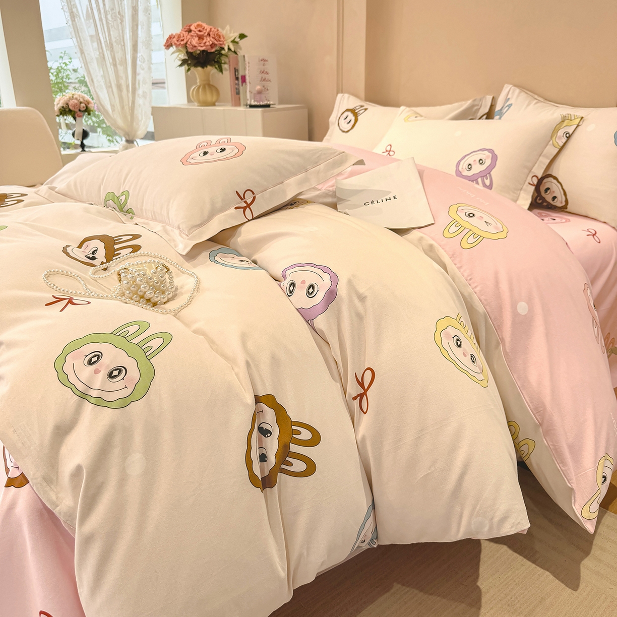 91家纺网 家纺一手货源 找家纺 壹贝家纺 2026新款全棉磨毛四件套系列 lbb米