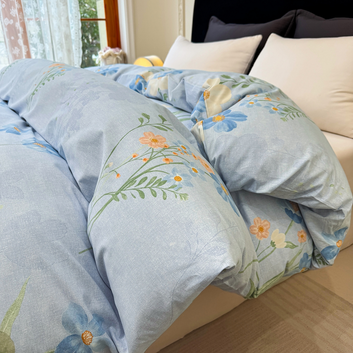 91家纺网 家纺一手货源 找家纺 （总）壹贝家纺 2026新款全棉磨毛单品被套系列