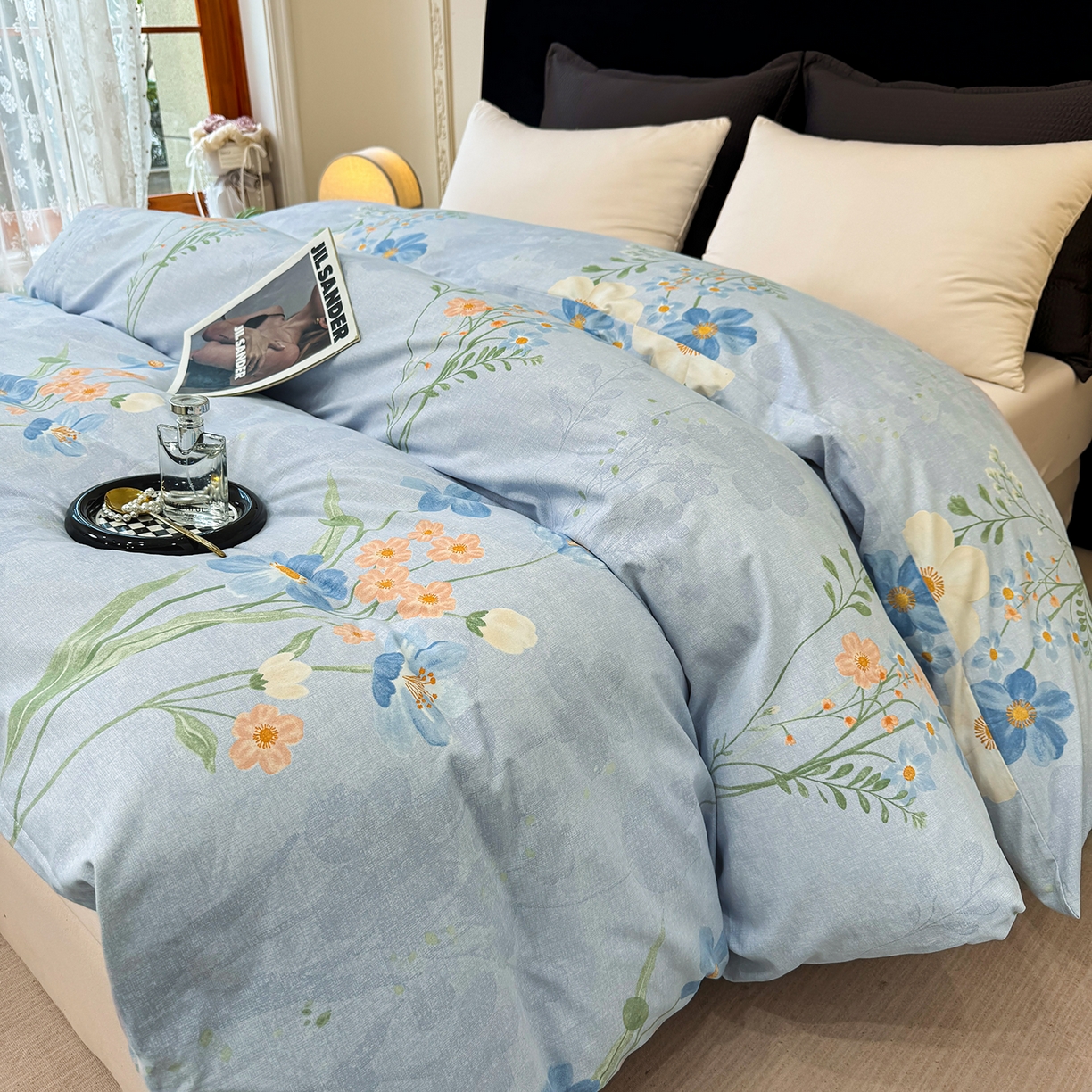 91家纺网 家纺一手货源 找家纺 （总）壹贝家纺 2026新款全棉磨毛单品被套系列