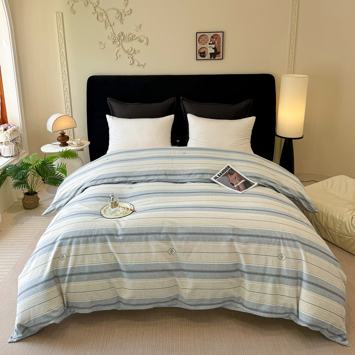 91家纺网 家纺一手货源 找家纺 （总）壹贝家纺 2026新款全棉磨毛单品被套系列