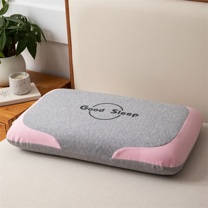 91家纺网 家纺一手货源 找家纺 一粒麦子乳胶馆 2026年新款枕头枕芯生物基面包枕高低枕生物机新款枕头枕芯 面包枕-灰粉