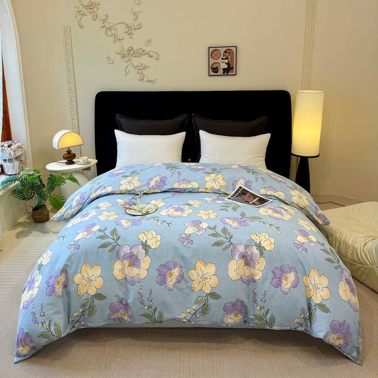 91家纺网 家纺一手货源 找家纺 （总）壹贝家纺 2026新款全棉磨毛单品被套系列