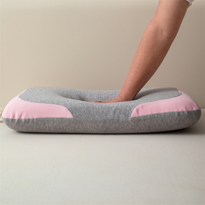 91家纺网 家纺一手货源 找家纺 一粒麦子乳胶馆 2026年新款枕头枕芯生物基面包枕高低枕生物机新款枕头枕芯 面包枕-灰粉