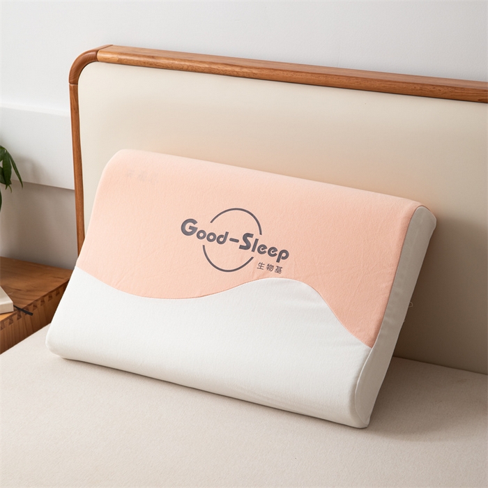 一粒麦子乳胶馆 2026年新款枕头枕芯生物基面包枕高低枕生物机新款枕头枕芯 高低枕-橘白