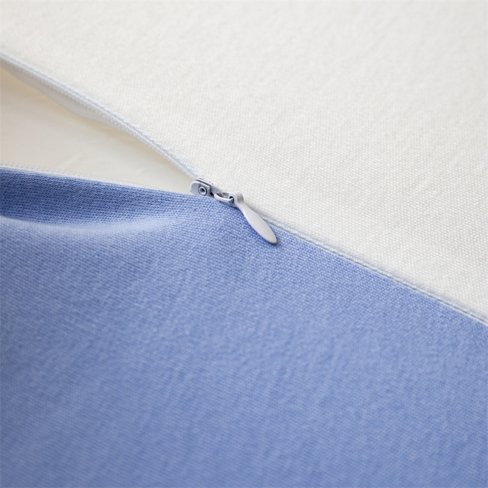 91家纺网 家纺一手货源 找家纺 一粒麦子乳胶馆 2026年新款枕头枕芯生物基面包枕高低枕生物机新款枕头枕芯 高低枕-蓝白