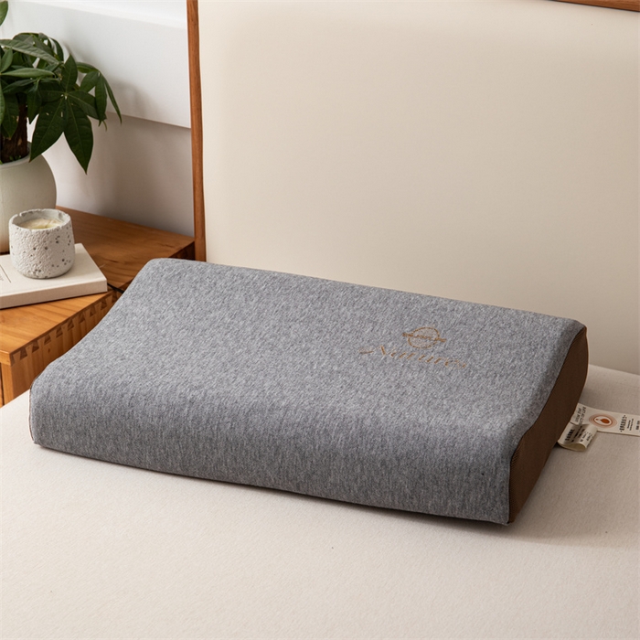 91家纺网 家纺一手货源 找家纺 一粒麦子乳胶馆 2026年新款枕头枕芯生物基面包枕高低枕生物机新款枕头枕芯 高低枕-灰咖