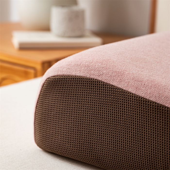 91家纺网 家纺一手货源 找家纺 一粒麦子乳胶馆 2026年新款枕头枕芯生物基面包枕高低枕生物机新款枕头枕芯 面包枕-粉咖