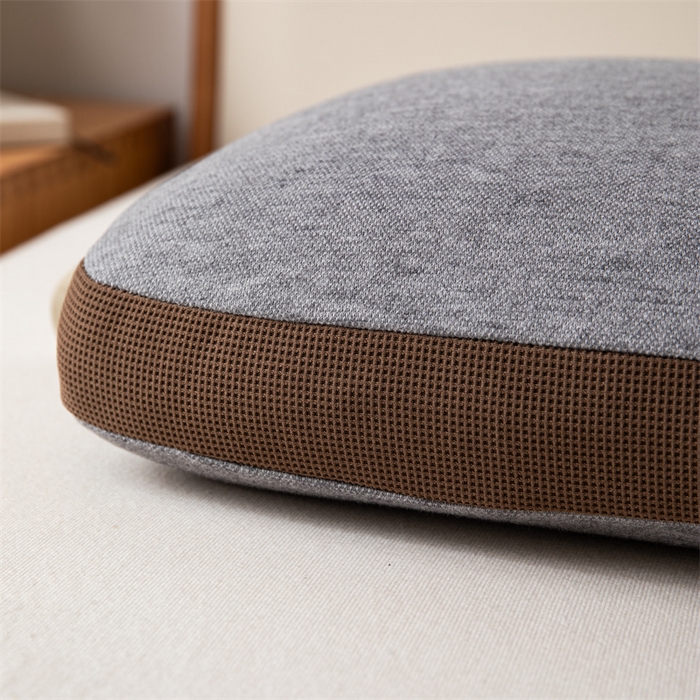 91家纺网 家纺一手货源 找家纺 一粒麦子乳胶馆 2026年新款枕头枕芯生物基面包枕高低枕生物机新款枕头枕芯 面包枕-灰咖