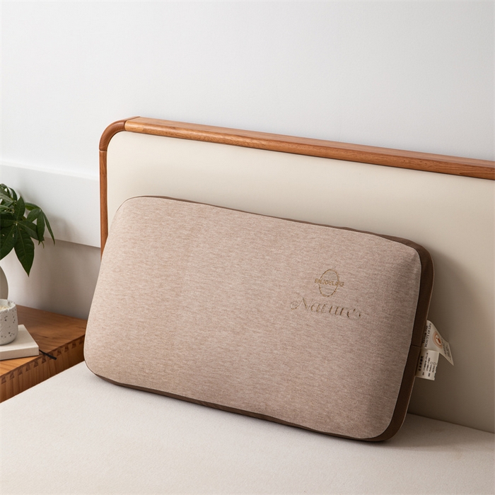 一粒麦子乳胶馆 2026年新款枕头枕芯生物基面包枕高低枕生物机新款枕头枕芯 面包枕-卡其