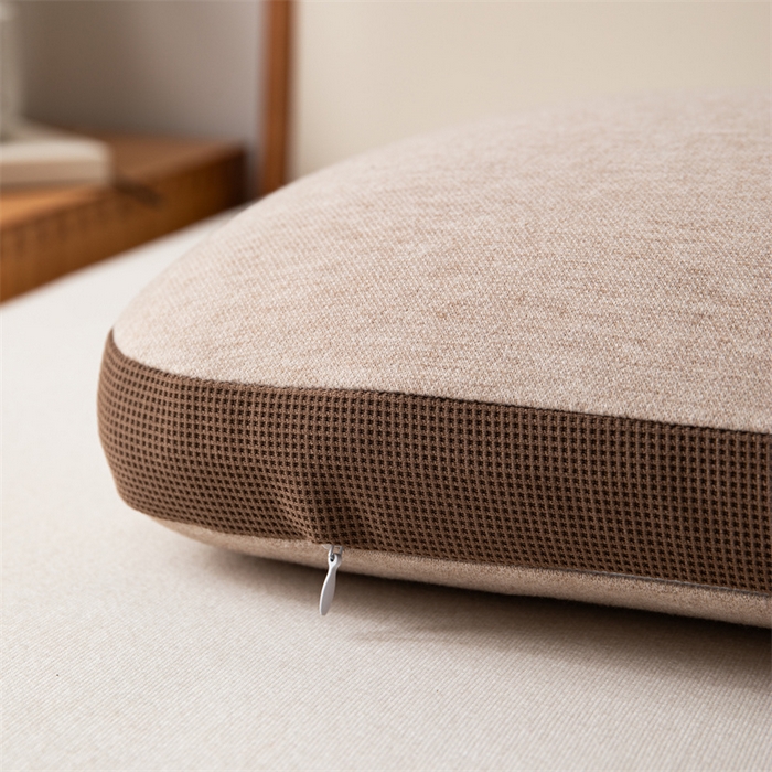 91家纺网 家纺一手货源 找家纺 一粒麦子乳胶馆 2026年新款枕头枕芯生物基面包枕高低枕生物机新款枕头枕芯 面包枕-卡其