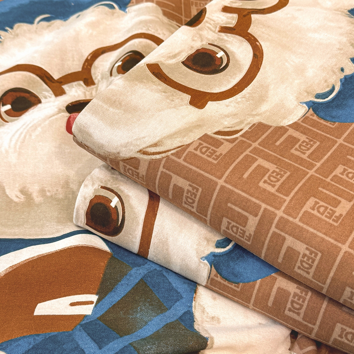 91家纺网 家纺一手货源 找家纺 壹贝家纺 2026新款全棉磨毛单品被套系列 凯宝-咖