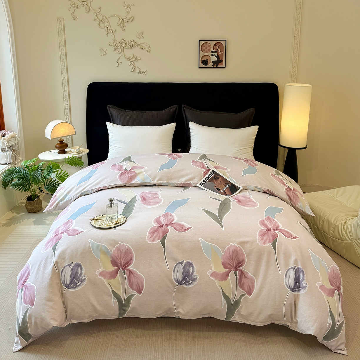 壹贝家纺 2026新款全棉磨毛单品被套系列 奈美