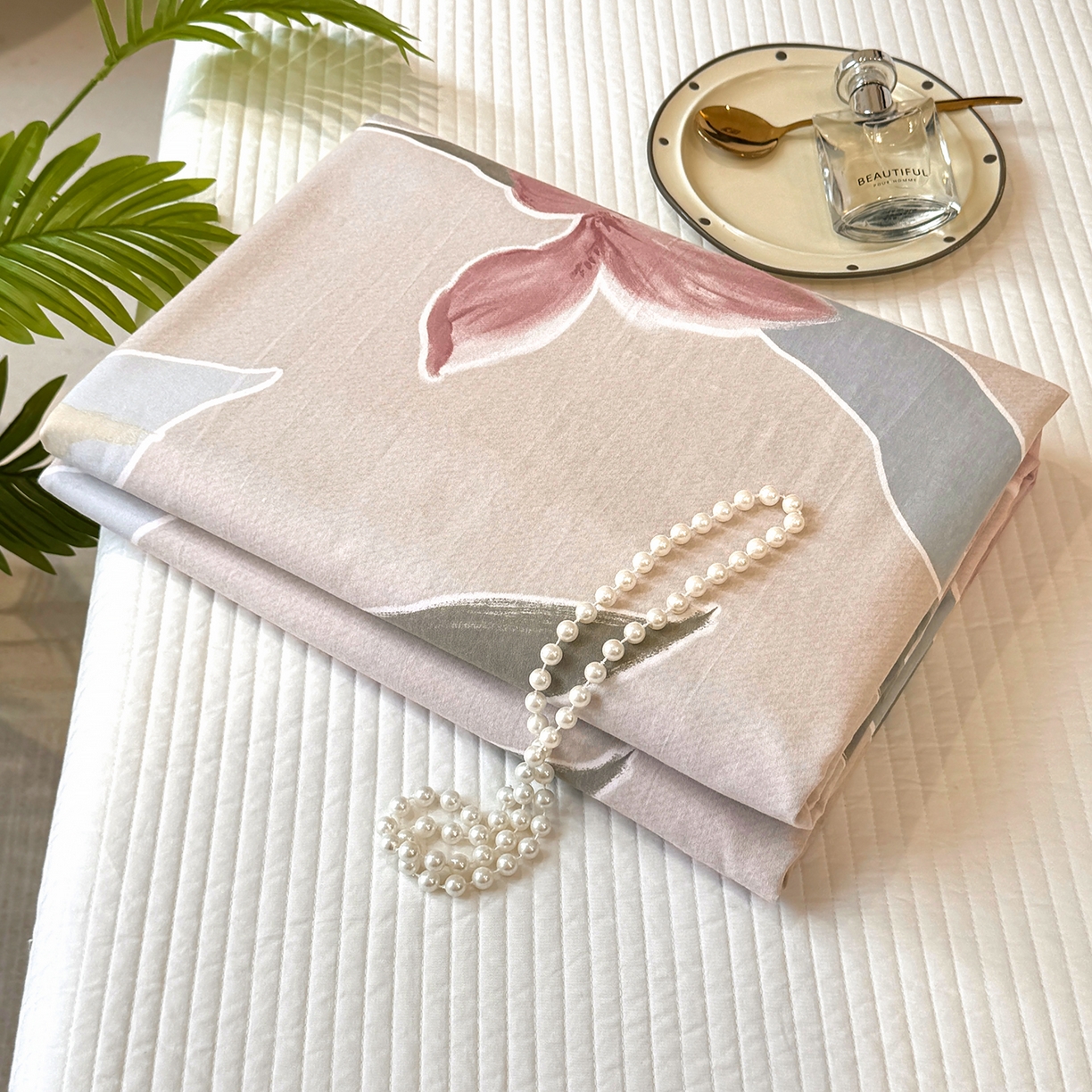 91家纺网 家纺一手货源 找家纺 壹贝家纺 2026新款全棉磨毛单品被套系列 奈美