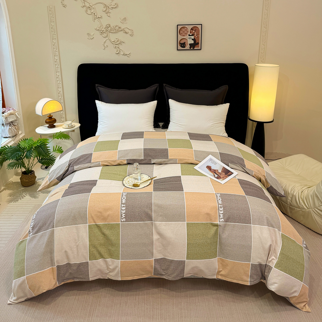 壹贝家纺 2026新款全棉磨毛单品被套系列 星辰