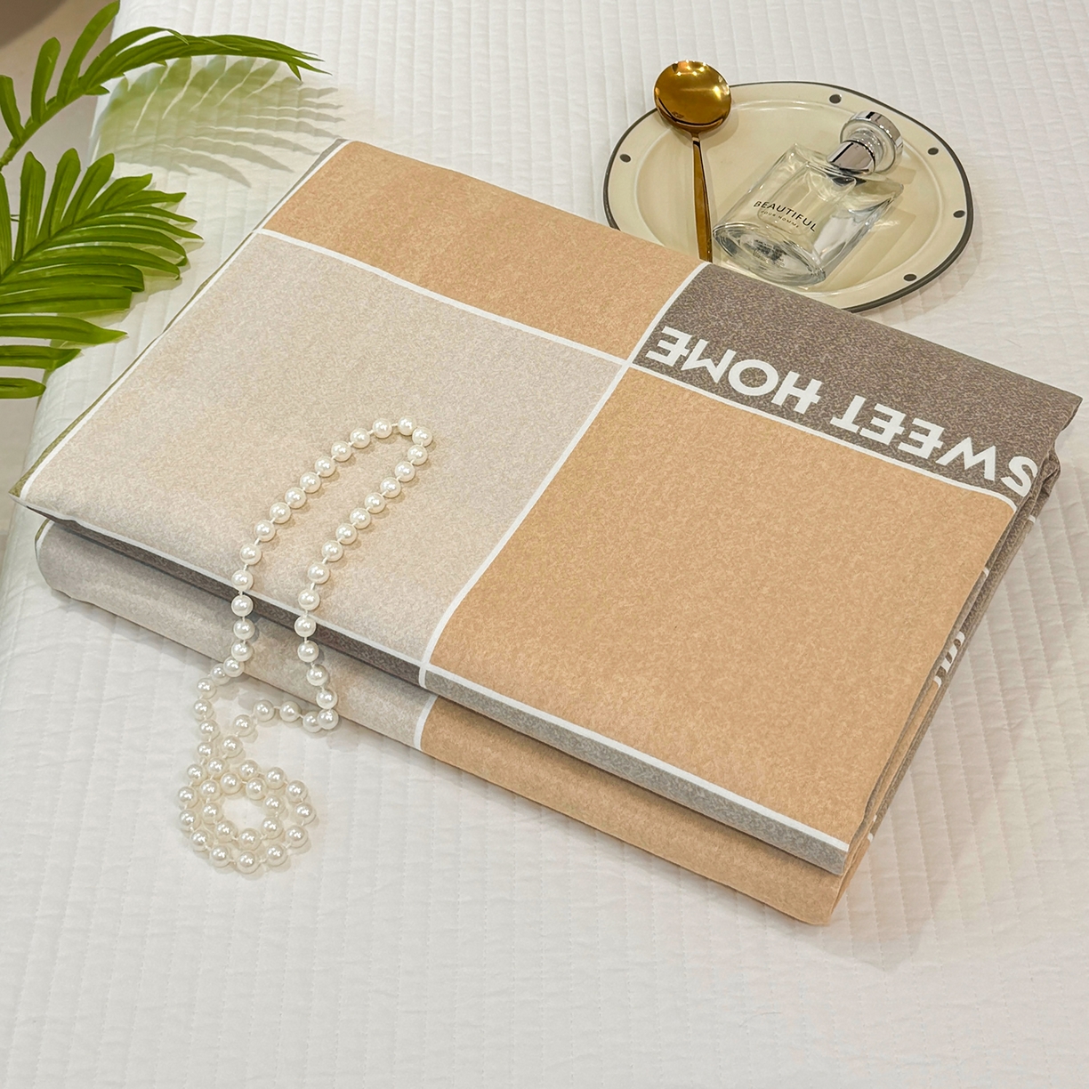 91家纺网 家纺一手货源 找家纺 壹贝家纺 2026新款全棉磨毛单品被套系列 星辰